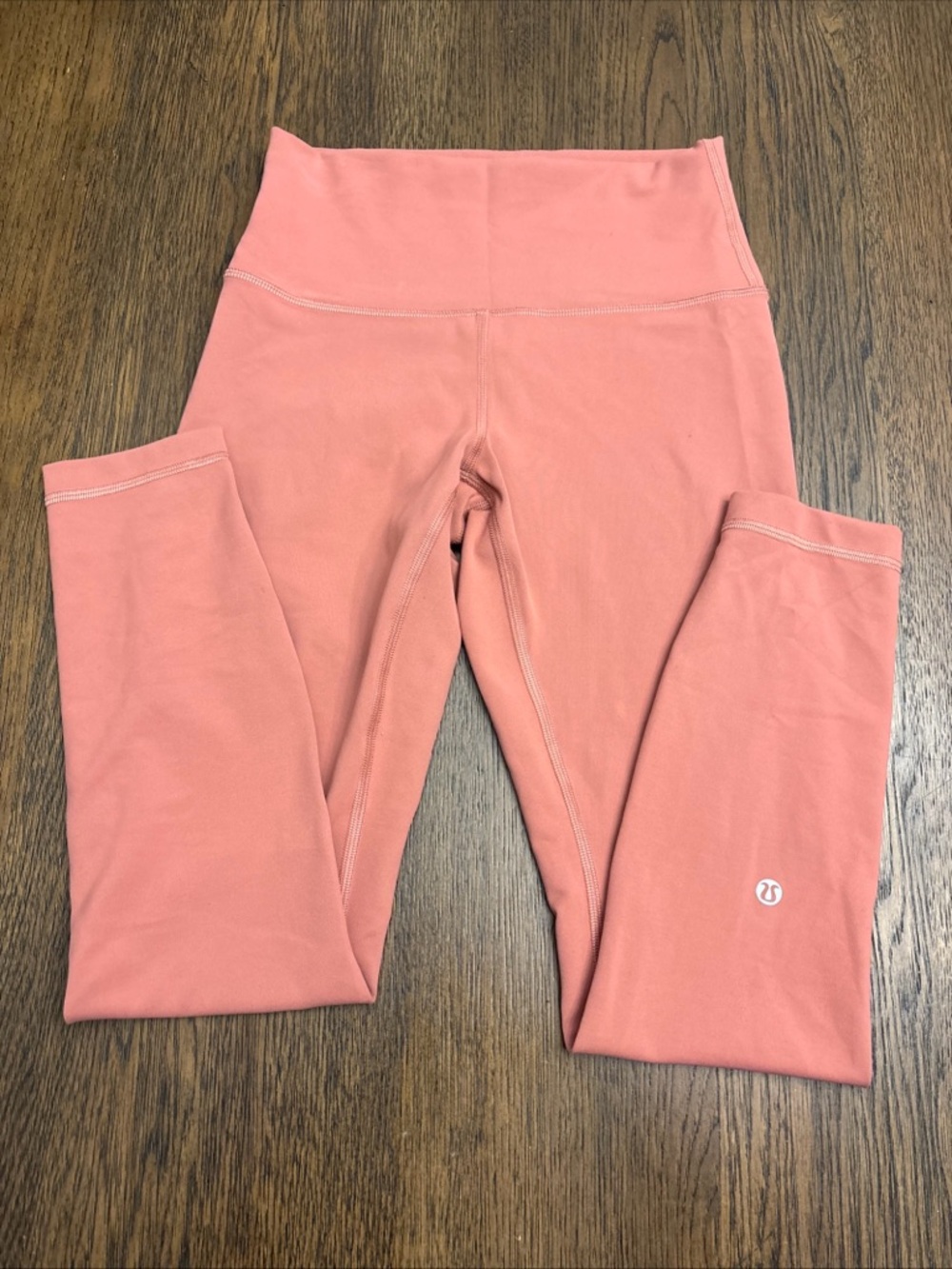 lululemon pink wunder train leggings size 6 25”inseam
